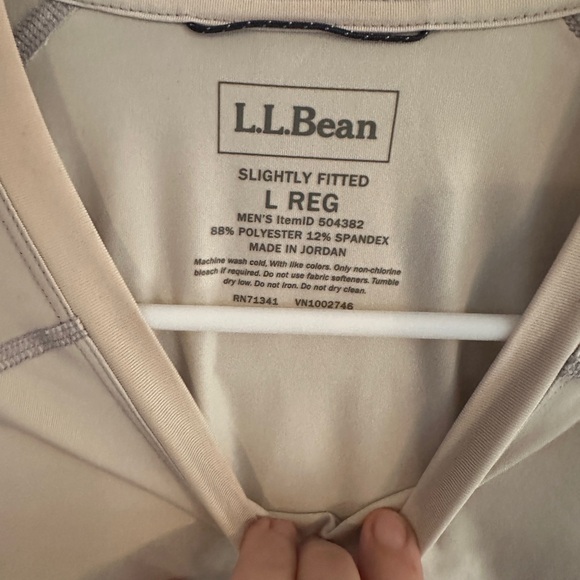 LLBean Rash guard Swimshirt Men’s Sz L Pocket Zipper - Picture 4 of 7